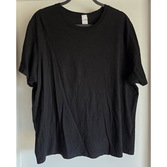 Re/Done Tops - RE/DONE Women's Black 100% Cotton Crew Neck T-Shirt Size L Short Sleeve Tee